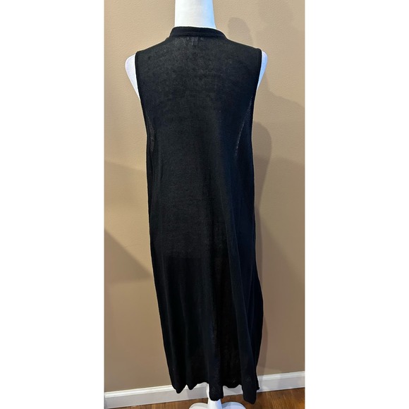 J. Jil Women's Sleeveless Long Vest Cardigan Lightweight Duster, Size 2x - Picture 3 of 6